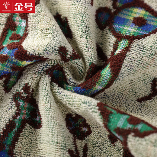 Gold number pure cotton cartoon deer children's face towel bath towel women's travel towel soft water absorbent dark household face towel small towel red and green 2 pack