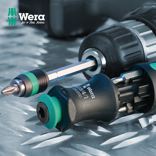 WERA screwdriver set German KK20/25 imported fast retractable blade industrial-grade multi-functional screwdriver tool KK25 cross-shaped 7-piece set 051024