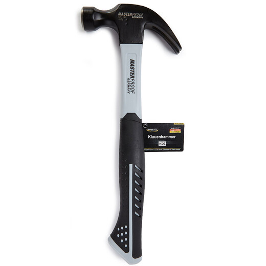 MASTERPROOF claw hammer woodworking nail hammer special steel hammer high carbon steel nail hammer integrated claw hammer German industrial grade 16OZ claw hammer preferred for construction site decoration