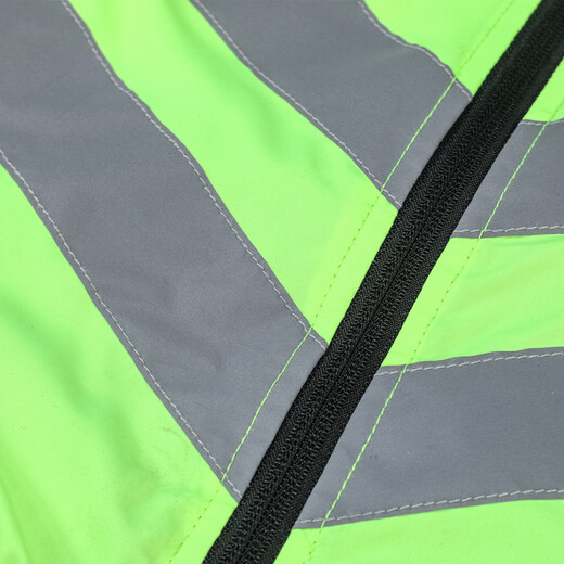 WOSAWE road cycling jersey vest for men and women, breathable and light windbreaker, mountain bike windproof and rainproof reflective vest, green - vest 2XL (suitable for 90-95 kg)