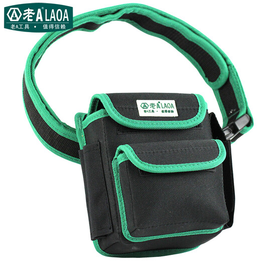 LAOALA115604 Electrician's Waist Bag Waist Bag Multifunctional Repair Tool Bag Crossbody Bag Strap Wear-Resistant Electrician's Bag Tool Waist Bag + Belt
