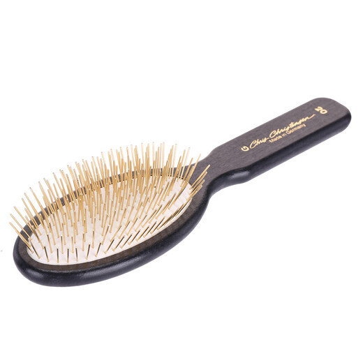 Chris Christensen imported from the United States pet handle comb, special grooming comb for long-haired cats and dogs, general combing and hair protection, suitable for short- and medium-haired dogs and cats, 20mm gold handle comb