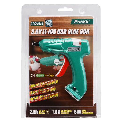 Baogong (Pro sKit) USB lithium electric hot melt glue gun manual repair of hot melt glue gun requires the use of 7MM diameter glue stick GK-361U