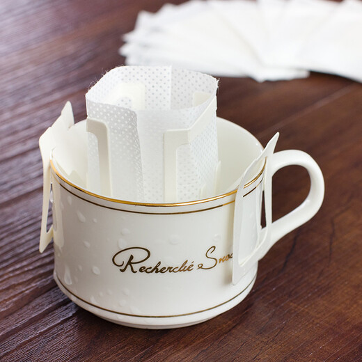 Mongdio hanging coffee filter paper hand brewed coffee pot filter paper coffee powder filter bag drip pot filter 1 bag 50 pieces/bag