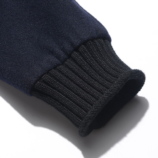 Hongdu Wool Jacket Men's Jacket Fashionable Knitted Baseball Collar Middle-aged Casual Top Maroon JD2875-2 M 170/88M