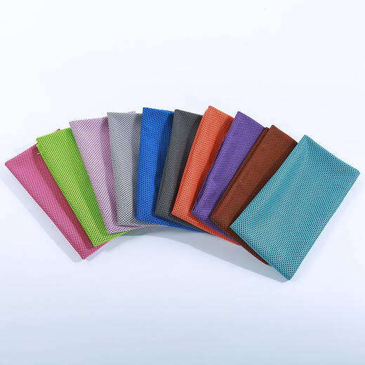 Full strength sports towel, ice towel, cold towel, cold towel, sports outdoor ice towel, cold towel, cold towel, wholesale, color mixed hair, double layer (opp packaging) 30*80