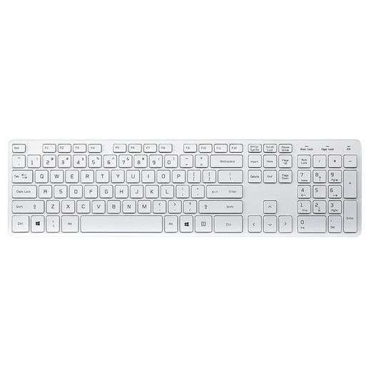B.FRIENDit Wireless Keyboard and Mouse Set Silent Keyboard Ultra-Thin Scissor Keyboard and Mouse Set Membrane Desktop Computer Notebook External Office Chocolate Keyboard and Mouse Set Wireless Single Keyboard White