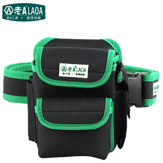 LAOALA115604 Electrician's Waist Bag Waist Bag Multifunctional Repair Tool Bag Crossbody Bag Strap Wear-Resistant Electrician's Bag Tool Waist Bag + Belt