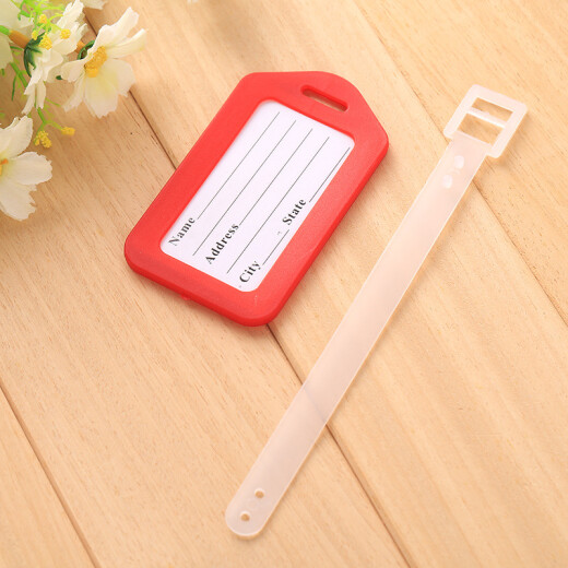 Su Yibei's overseas travel supplies luggage tag boarding pass suitcase check-in tag trolley case identification tag luggage tag 10 pieces (please leave a message to note the color)