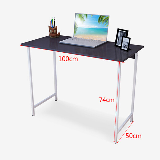 Shuali Computer Desk Study Board Simple Home Laptop Desk 100*50 Black SL17081D