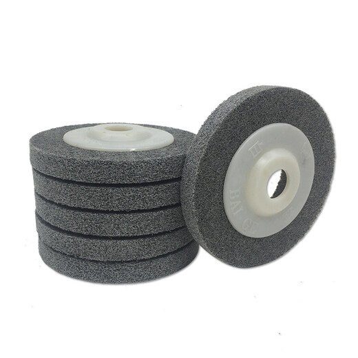 Yunshi angle nylon wheel fiber wheel polishing wheel grinding wheel angle grinding wheel drawing wheel stainless steel polishing wheel polishing wheel 10 pieces gray 100mm diameter 9P