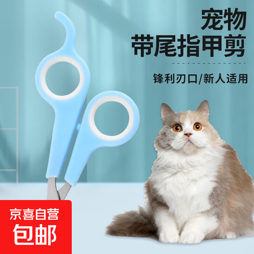 Nail scissors pet nail clippers household portable cat nail clippers special nail clippers black 1 pair
