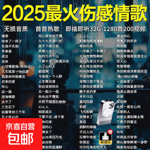 Car U disk lossless music 2025 new Internet celebrity Douyin popular song video MV car music U disk latest to this month 3500 songs 300 videos