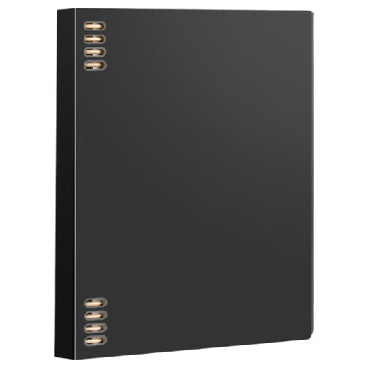 三木（SUNWOOD）A5/60张120页不硌手活页本 复古外壳可拆卸8孔横线笔记本 附索引页 考研错题作业本 棕黑 1389