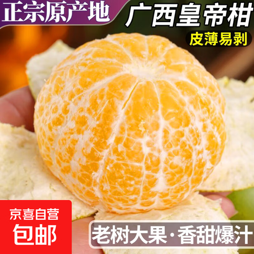 皇帝柑柑橘非沃柑新鲜应季水果鲜甜多汁果肉细嫩多汁(一级果） 皇帝柑带箱9斤(55mm+)