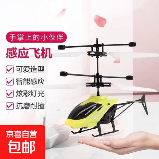 Control remoto por inducción Avión Helicóptero Pequeño dron para niños Modelo de avión Modelo Niño Juguete Tecnología de color aleatorio Helicóptero de control remoto por inducción Versión de gama alta con control remoto con inducción recargable