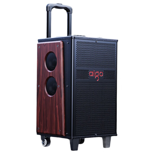 Patriot S612 square dance audio high-power portable outdoor heavy bass Bluetooth karaoke special high-volume mobile trolley speaker outdoor performance equipment dual microphone version