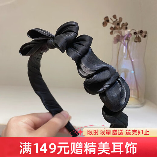 Chimera (CHIMERA) Pearlescent Bow Headband Women's Headband High-Skull Hairpin Bangs Pressed Hair Accessories Headband Girl's Birthday Gift