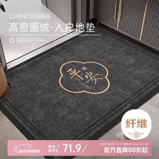 Xinglianxin entrance door mat 2025 new door carpet stain-resistant no-wash household foot mat entrance door mat 80X120cm