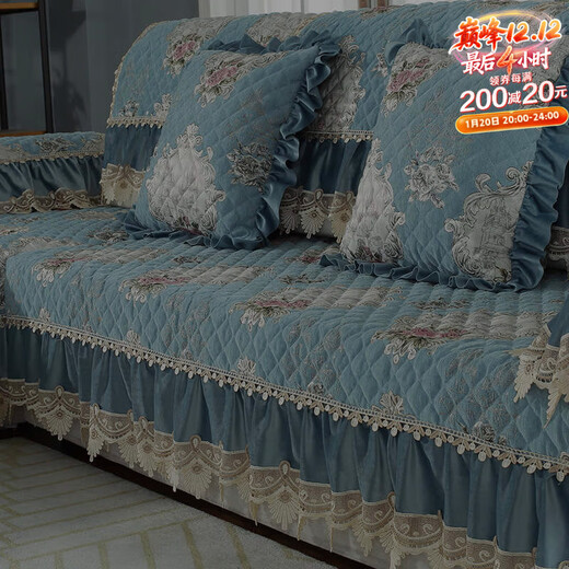 Yusenyi sofa cushion universal non-slip high-end cushion sofa cover custom-made Ruyi gray 45x45 set with core