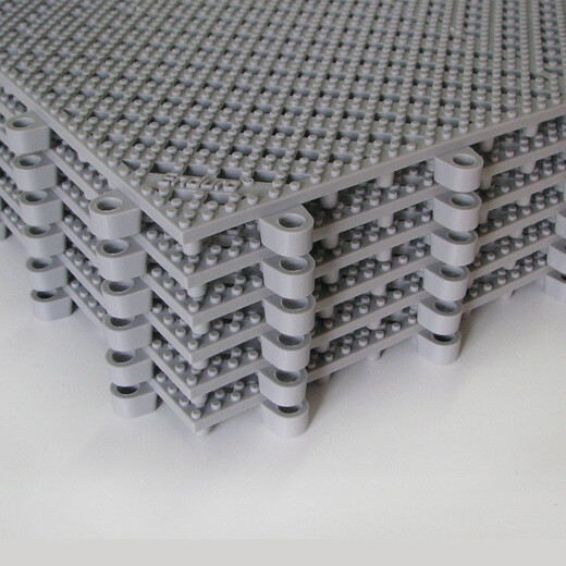 Indaro Indaro Bathroom Non-slip Shower Bath Children's Swimming Pool Cuttable Hollow Hydrophobic Bathroom Toilet Mats Light Gray 9 Pieces 30cm*30cm*9 Pieces Without Edges