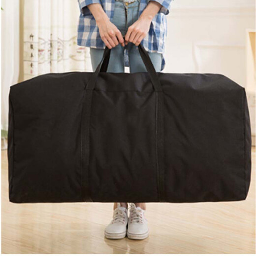 Shouyou Moving Bag Packing Bag Clothing Quilt Storage Luggage Bag Organizing Bag Oxford Cloth Splash-proof Wear-Resistant Black 100L