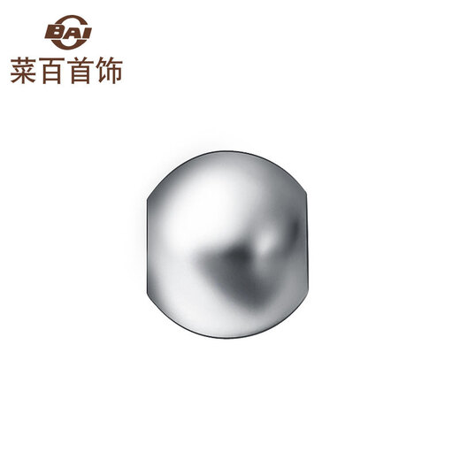 Caibai Jewelry Platinum Transfer Beads Pt950 Plain Polished Round DIY Transfer Beads Pricing BJ 0.15g (single)*6