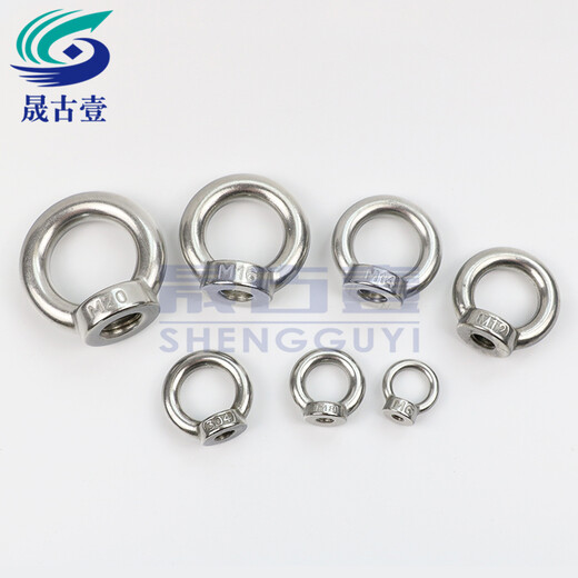 Shengguyi 304 stainless steel lifting eye nut German style lifting nut DIN582 ring nut ring lifting ring lifting lug M3