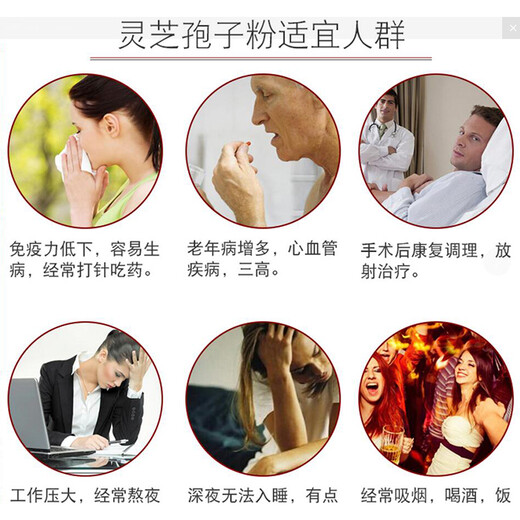 Shengxihe Ganoderma spore powder Changbai Shanpaozi powder Dao Linzhi spore powder red Linzhi Ganoderma 5 bottles sent 13 bottles of the same style