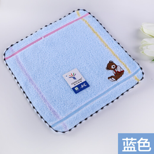 Gold size pure cotton children's face wash towel Wu Nian soft water absorbent cartoon small square towel ladies handkerchief hand towel small square towel thick and durable travel square towel 24*24CM red