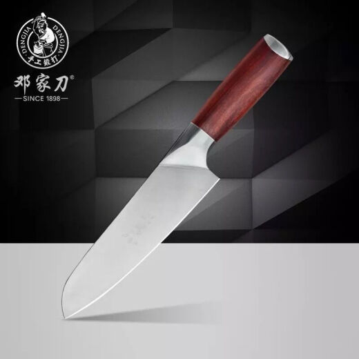 Dengjia Knife Chongqing Dazu stainless steel kitchen knife mahogany handle steel head multi-purpose knife F-3004