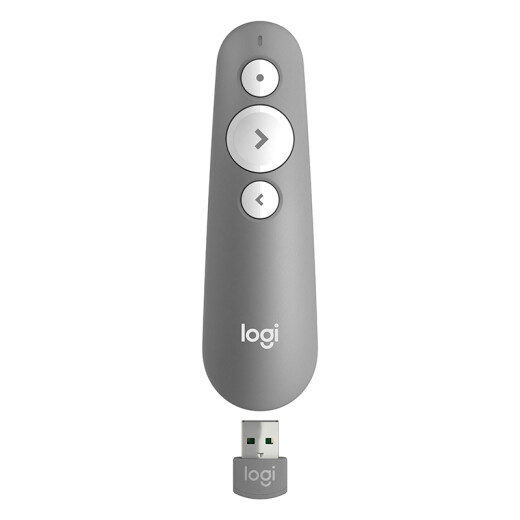 Logitech R500 upgraded R500S wireless presenter laser pen ppt page turning pen wireless Bluetooth dual connection MaciOS compatible gray