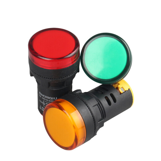 Yiniu signal indicator LED button indicator AD16-22DS signal light power indicator 380V220V24V12V red 220V