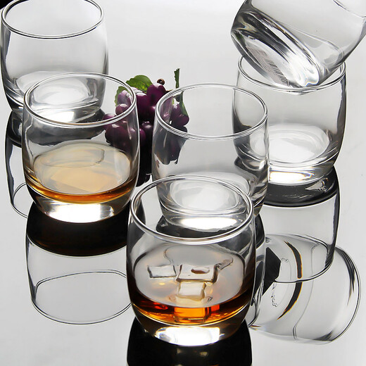 Luminarc glass tea cup round whiskey cup foreign wine cup glass beer cup spirit cup water cup vineyard 200ml 6 pieces