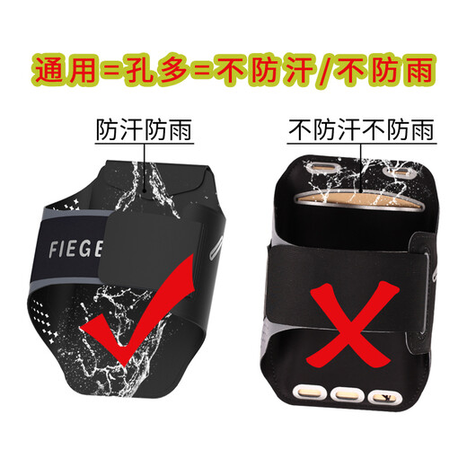 FIEGEL is suitable for Apple 14/15/16/17pro/proMax running mobile phone arm bag sports mobile phone arm cover for men and women, black, exclusive for Apple 15Pro