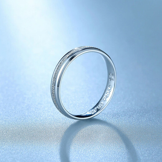 Saturday Fortune (ZLF) PT950 platinum ring for men and women, platinum couple, proposal, engagement, wedding ring, single size 14 -4.24g