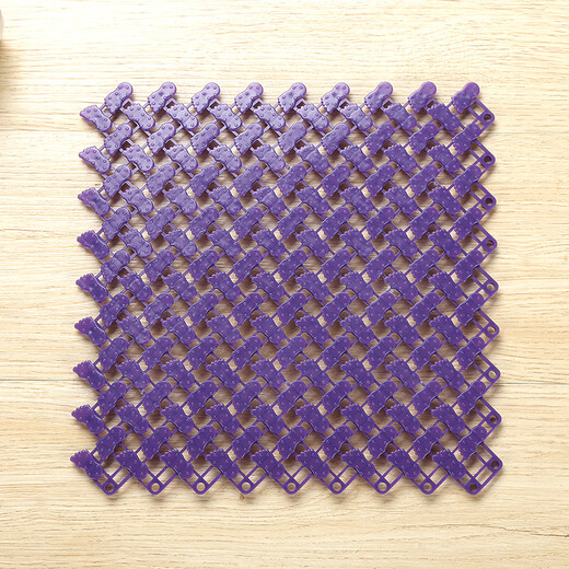 Zhengba colorful big feet bathroom splicing floor mats water-proof floor mats free splicing bathroom non-slip mats kitchen cuttable floor mats toilet partition water foot mats shower violet 25*25cm