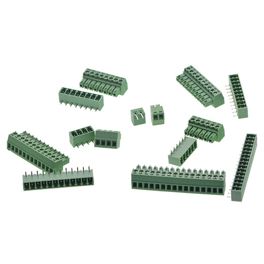 TaoTimeClub 3.81MM plug-in terminal block straight pin curved pin KF2EDG-3.81 8P straight pin set