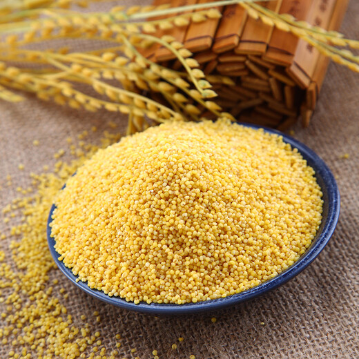 Tiandi Liangren organic yellow millet 2.5 Jin Jin is equal to 0.5 kg, yellow rice confinement rice porridge, whole grain rice, Northeast coarse grains