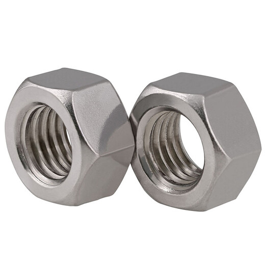 316/304 stainless steel hexagonal nut complete set hexagonal nut screw cap bolt screw nut DIN934 M2 100 pieces 304 coarse thread