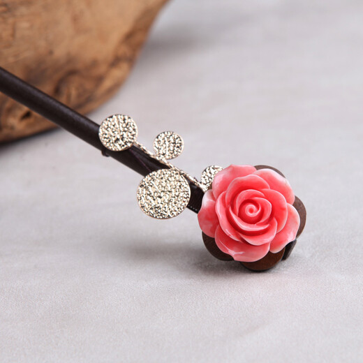 Beaded hairpins, classical hairpins, hairpins, hairpins, Chinese style antique style headwear, wooden hairpins, hairpins