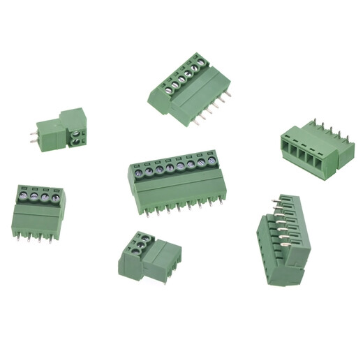 TaoTimeClub 3.81MM plug-in terminal block straight pin curved pin KF2EDG-3.81 8P straight pin set