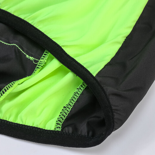 WOSAWE road cycling jersey vest for men and women, breathable and light windbreaker, mountain bike windproof and rainproof reflective vest, green - vest 2XL (suitable for 90-95 kg)