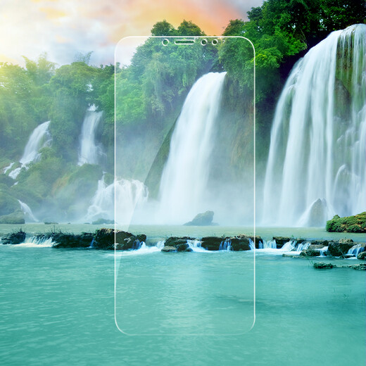 Smorss 2-pack, Xiaomi max3 tempered glass film, Xiaomi max3 mobile phone film, non-full screen coverage HD mobile phone protective film