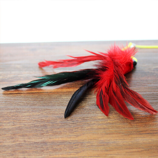 Cat Toy Cat Playing Rod Wire Cat Playing Rod Bell Feather Cat Playing Rod Pet Cat Toy Kitten Kitten Interactive Supplies Fishing Rod Cat Playing Stick