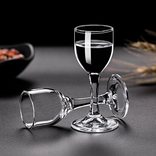 CRISTALGLASS 2 Liang Liquor Wine Dispenser Set Glass Small Wine Cup Measuring Wine Pour Jug Red Wine Foreign Wine Home Use 100 ml 2 Liang Jinshan Gold Foil Handle 100ml 2 pieces