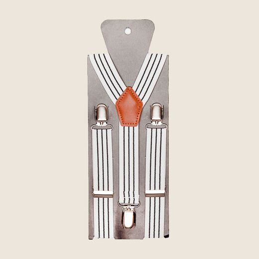 Tongyoupin children's suspenders clip baby suspenders summer and autumn four-clip suspenders Korean suspenders clip for boys and girls blue and white stripes (suitable for height 80-140cm)