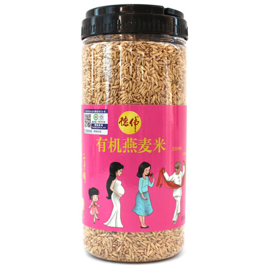 Dewei's self-operated organic oatmeal 900g can (Wheaten Northeastern cereals, coarse grains, rice porridge, rice companion porridge organic food)