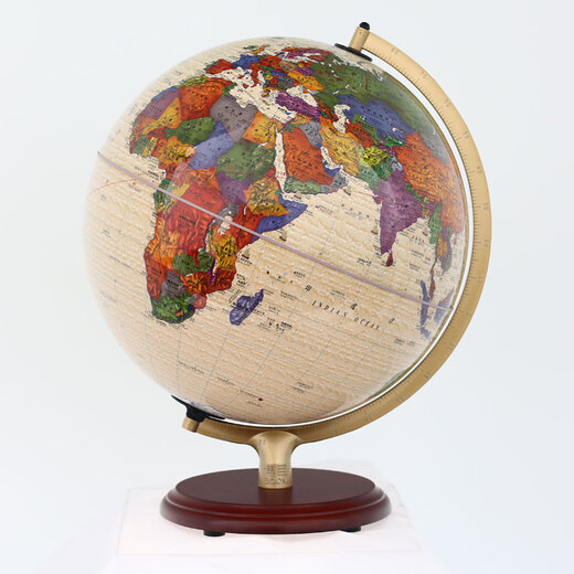 Bomu 32 cm chinesischer und englischer Verwaltungsbezirk, antike Beleuchtung, AR-Globus, Bürobedarf, interaktive AR-LED-Lichtquelle, kreative Geschenke, Büro-Studiendekoration