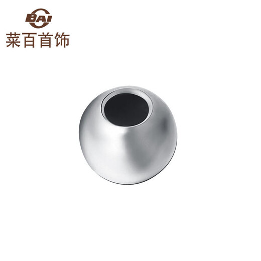 Caibai Jewelry Platinum Transfer Beads Pt950 Plain Polished Round DIY Transfer Beads Pricing BJ 0.15g (single)*6